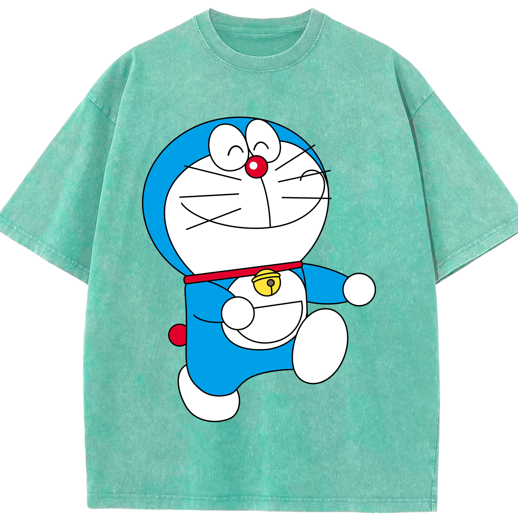 （画像用） ドラえもん Doraemon 綿100% ヴィンテージ風 半袖Tシャツ（フロントプリント）